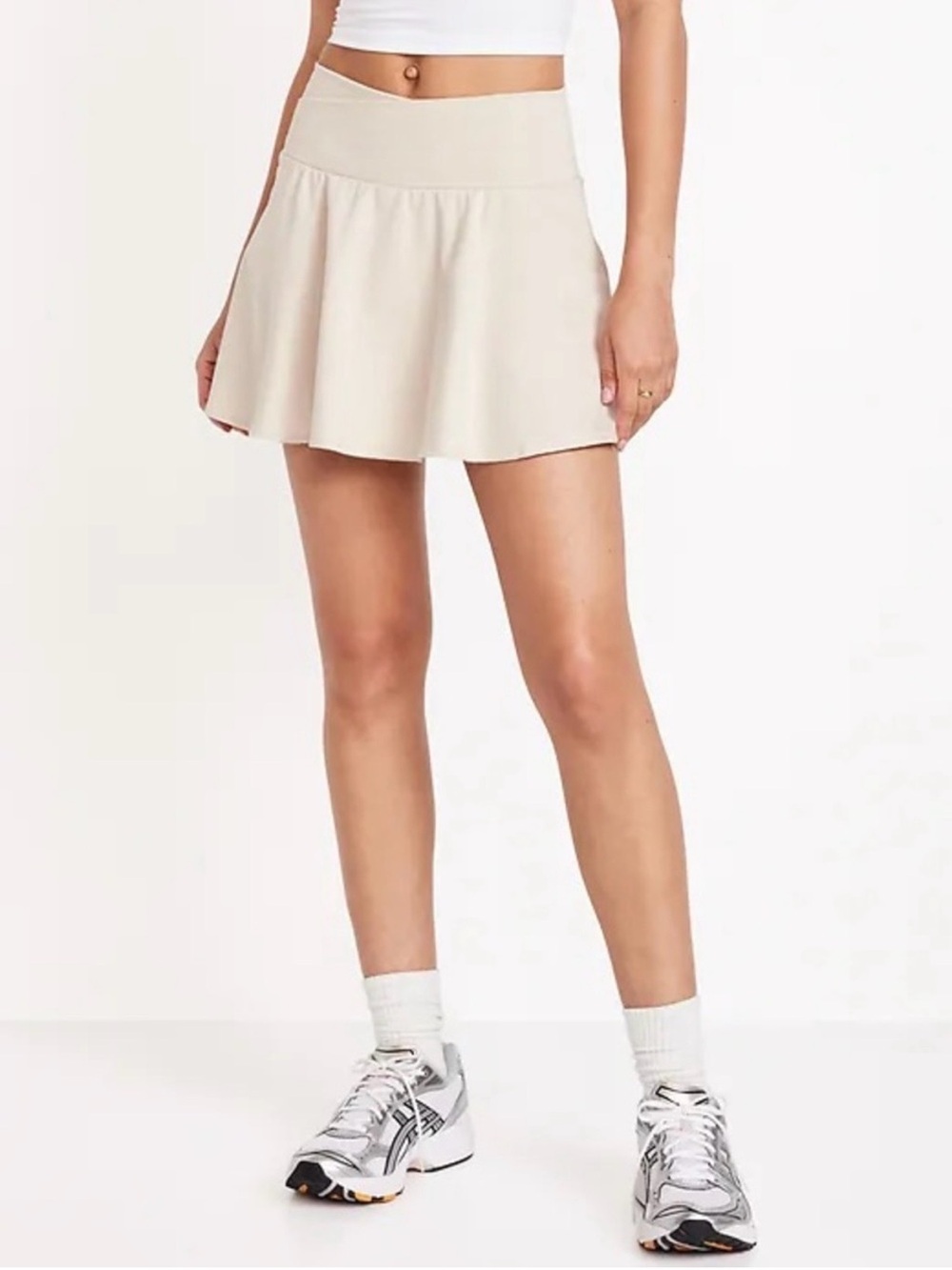 Old Navy High-waisted Stretch Tech Skort Women Small Gray Tennis Pickleball